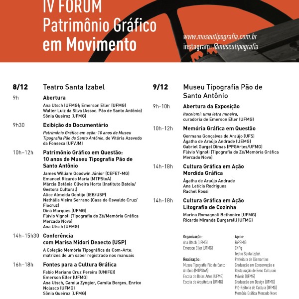 Programação completa